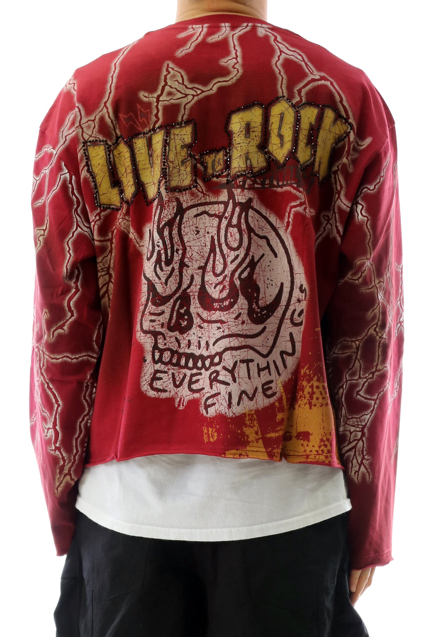 AGATE S/N Jersey Long Sleeve Crop Top Tee