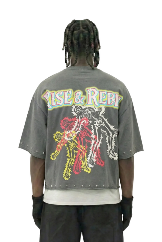 TWITCH S/N Jersey 3/4 Sleeve Crop Top Tee