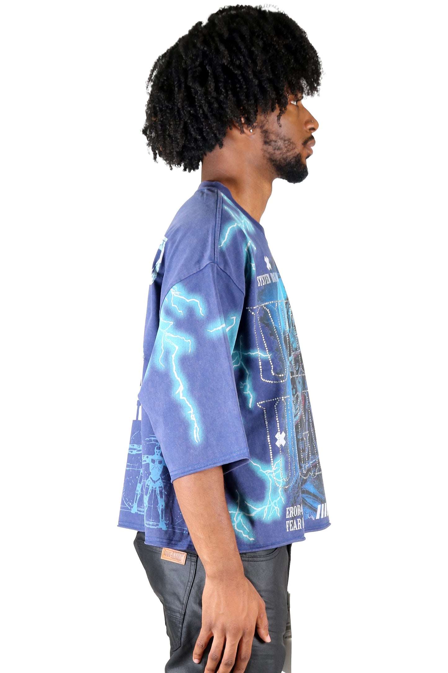 FOGER S/N Jersey 3/4 Sleeve Crop Top Tee
