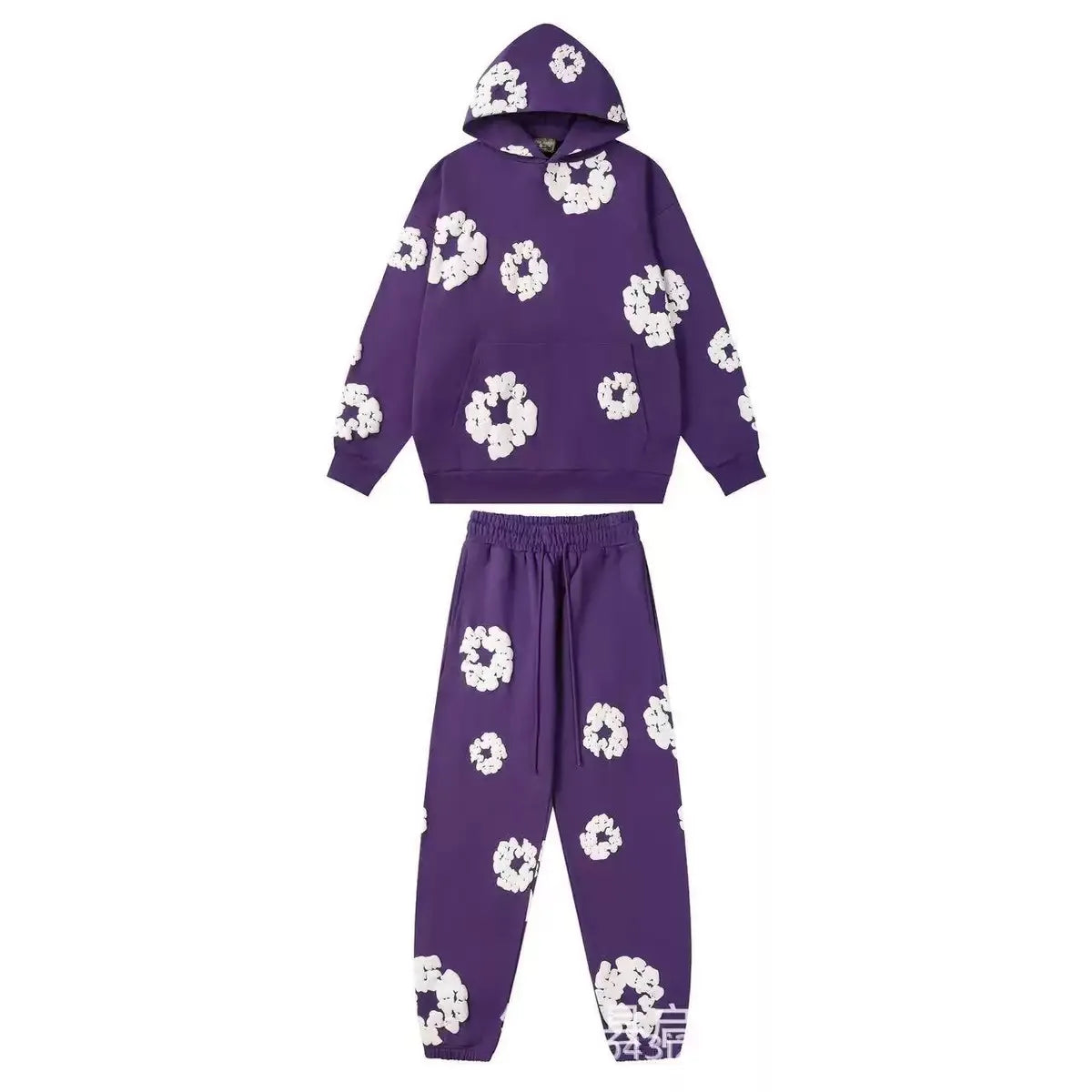 DENIM TEARS Foam Cotton Printed Hoodie