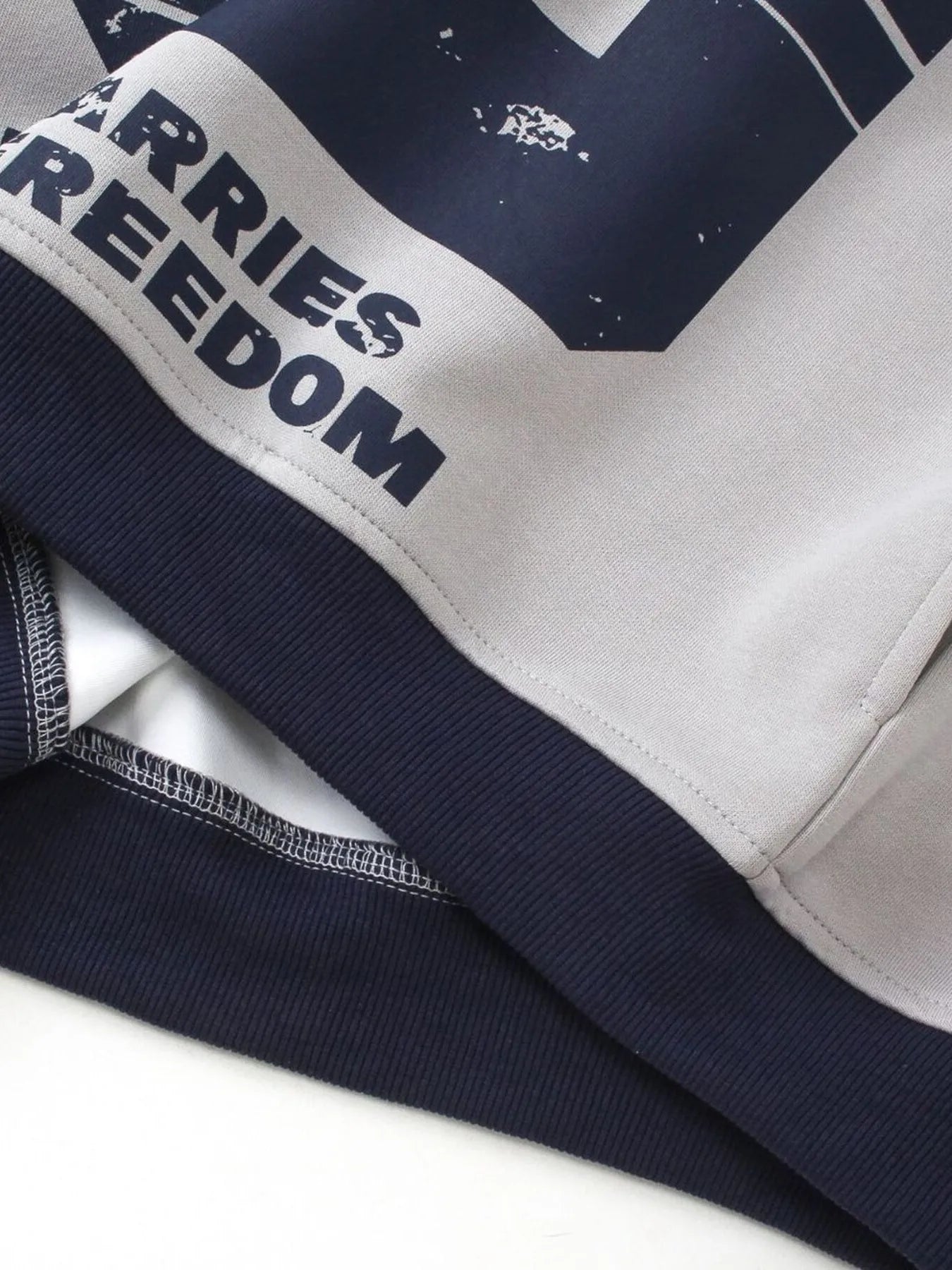 Men's Contrast Drawstring Zip-Up Hoodie