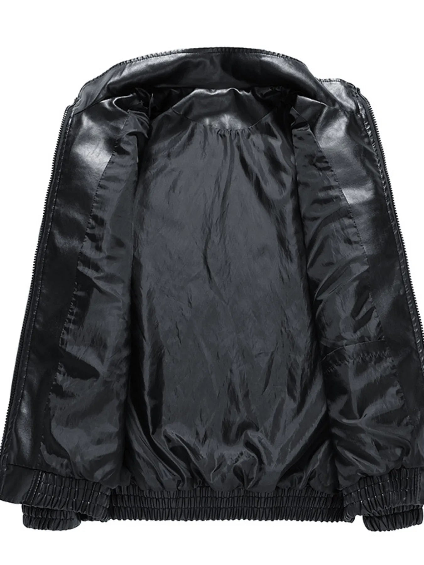 Men's Plus Size Zip Up Long Sleeve Jacket