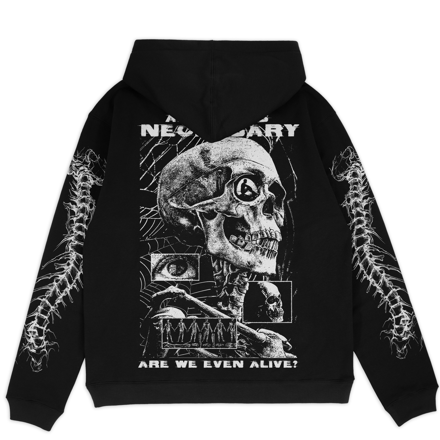 Are We Even Alive Pullover Hoodie Black