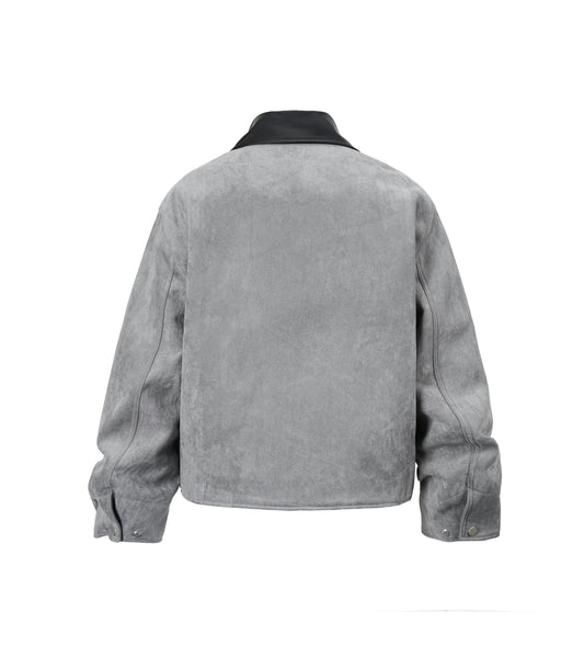GREY SUEDE WORK JACKET