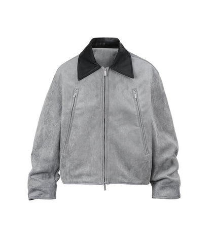 GREY SUEDE WORK JACKET