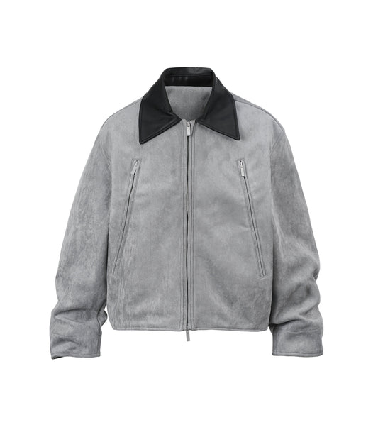 GREY SUEDE WORK JACKET