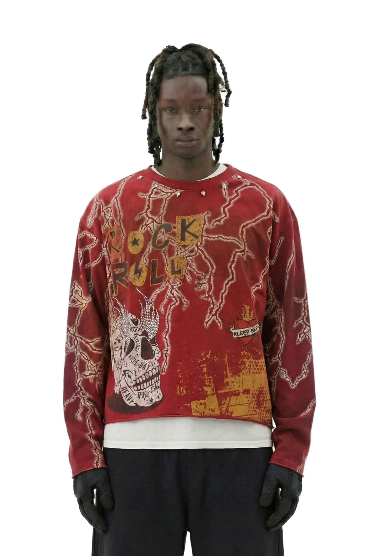 AGATE S/N Jersey Long Sleeve Crop Top Tee