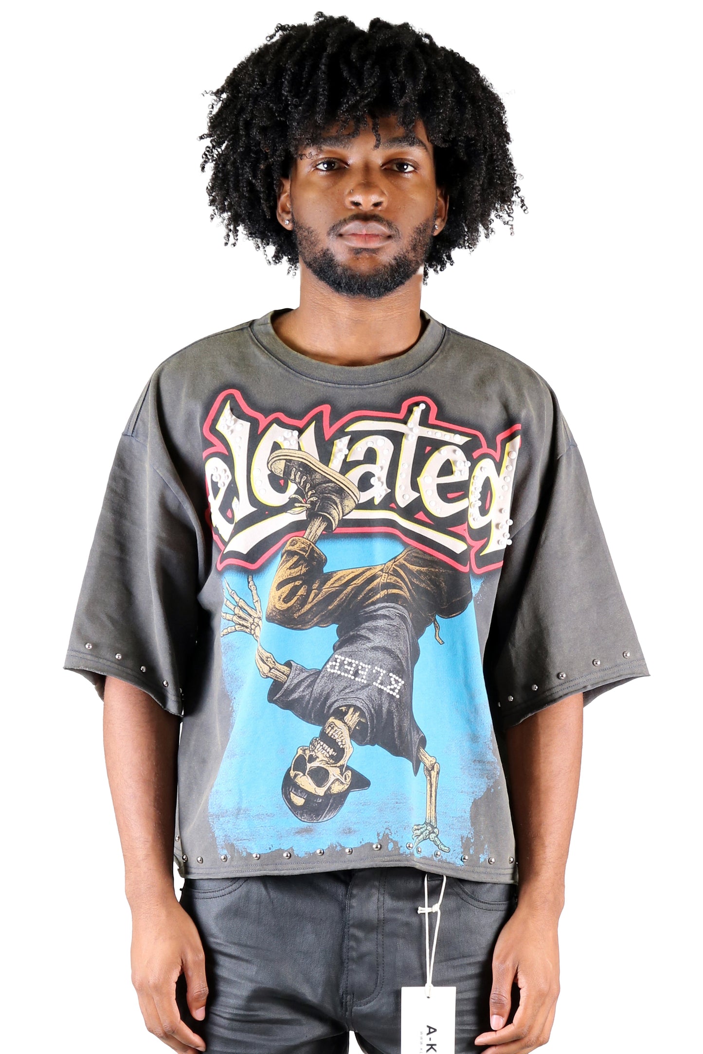 TWITCH S/N Jersey 3/4 Sleeve Crop Top Tee