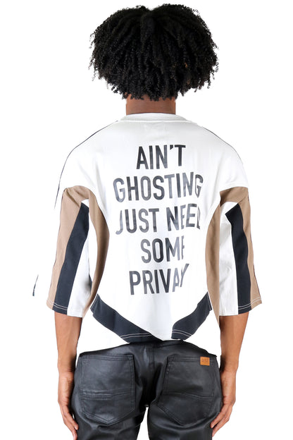 ATYPICAL S/N Jersey 3/4 Sleeve Crop Top Tee