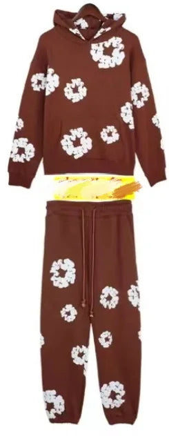 DENIM TEARS Foam Cotton Printed Hoodie