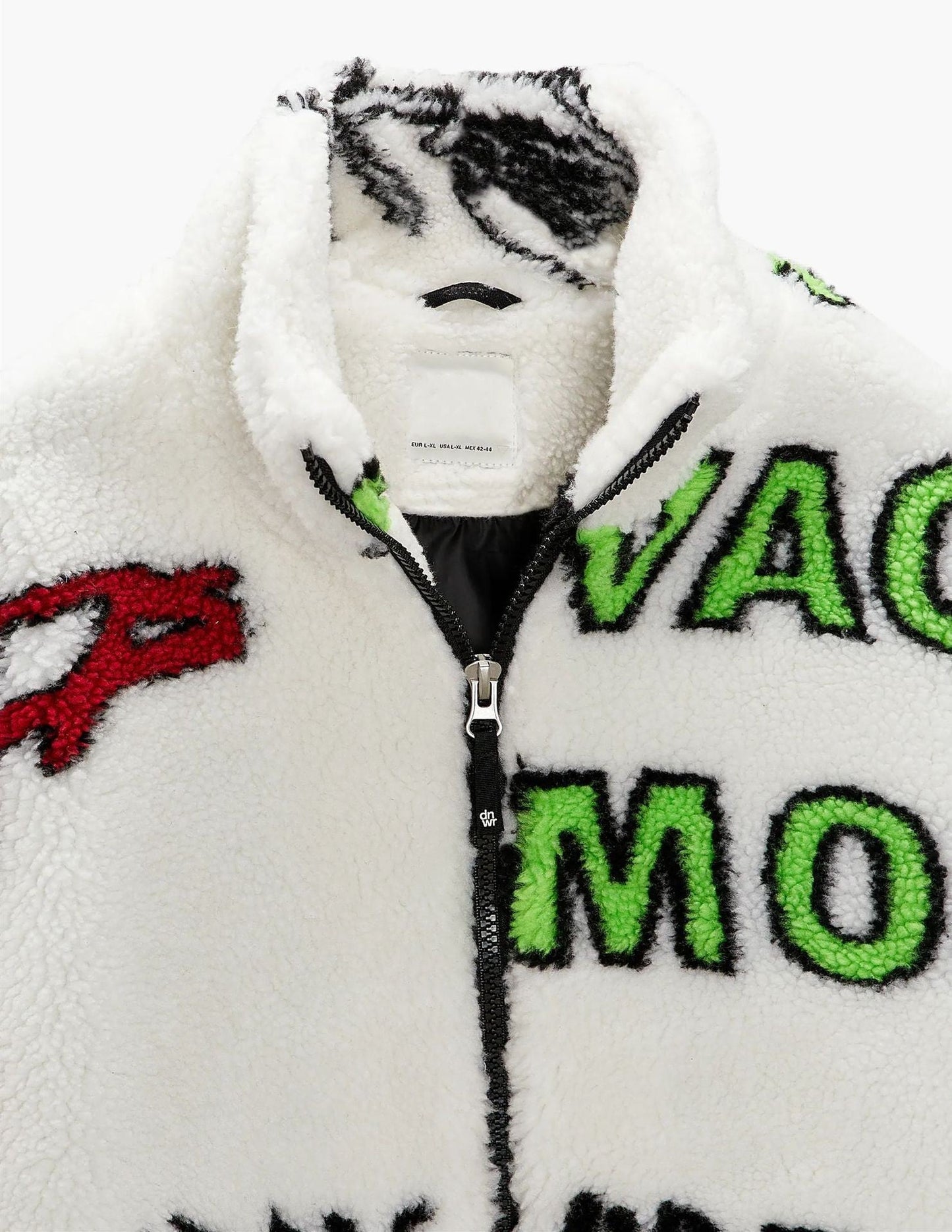 Men's Lamb Wool Graffiti Printed Fleece Jacket