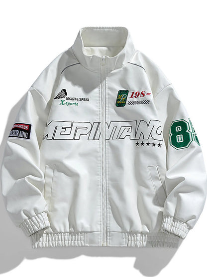 Men's Plus Size Zip Up Long Sleeve Jacket